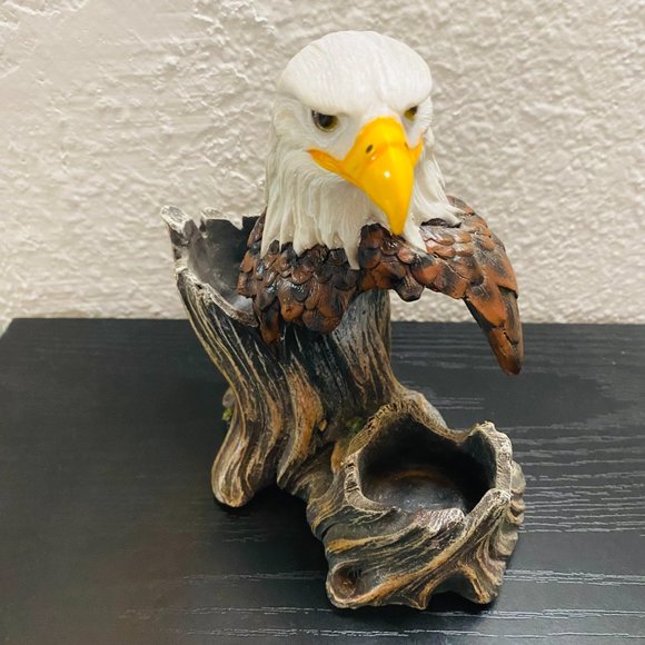 DWK Corp. BALD EAGLE TREE BIRD PROUD SEASONS FIGURINE SALT AND PEPPER SHAKER SET - Picture 12 of 15